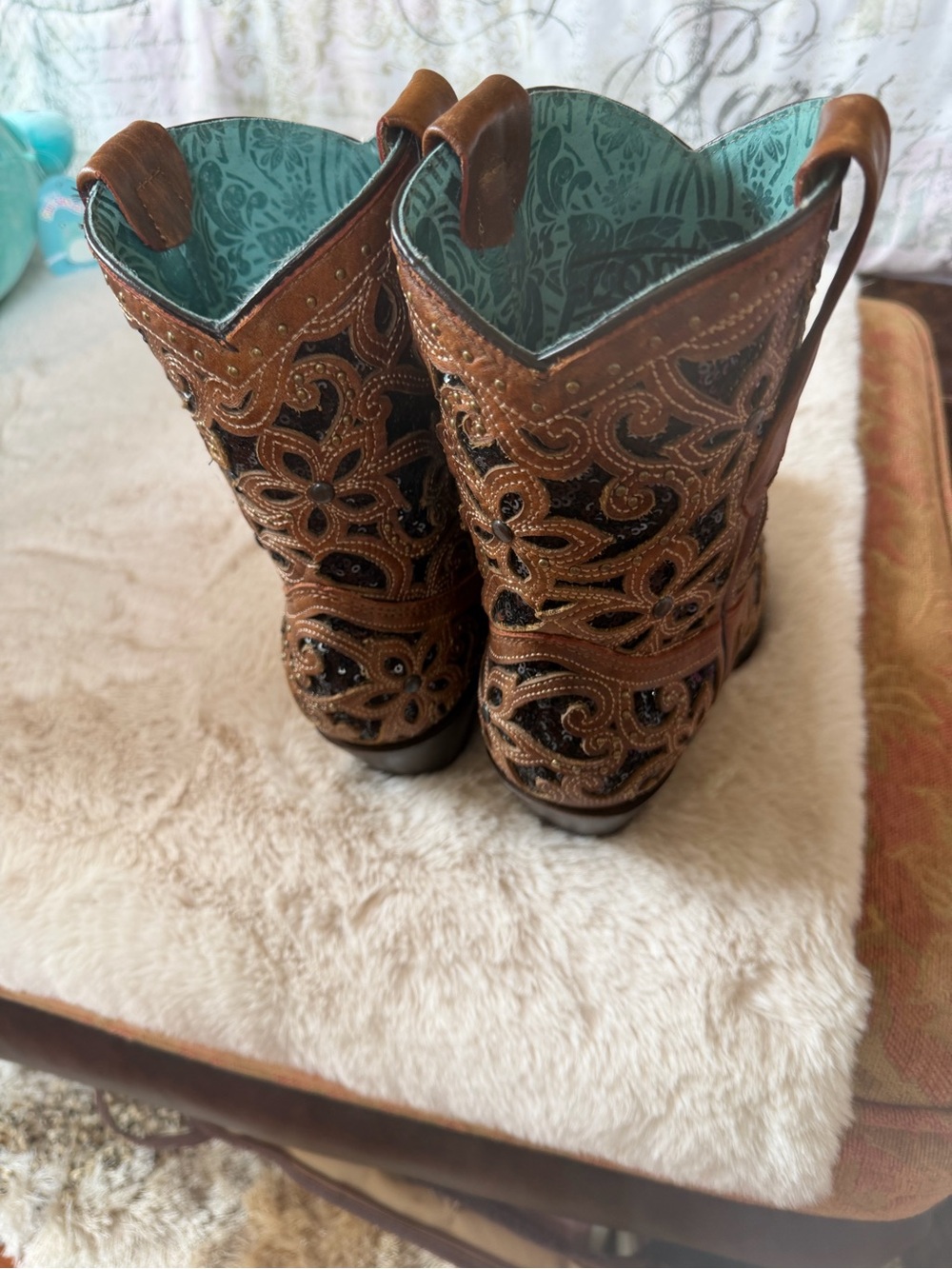 Women's Brown western boots new in box - Picture 2 of 7